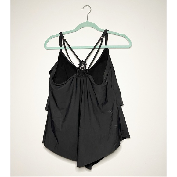 Smart & Sexy Swim Black Tiered Tankini - Picture 5 of 8
